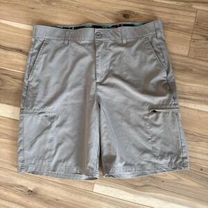 Birdie Bound Cargo Short Men's Size 36 Gray  Zip Fly‎ with Pockets